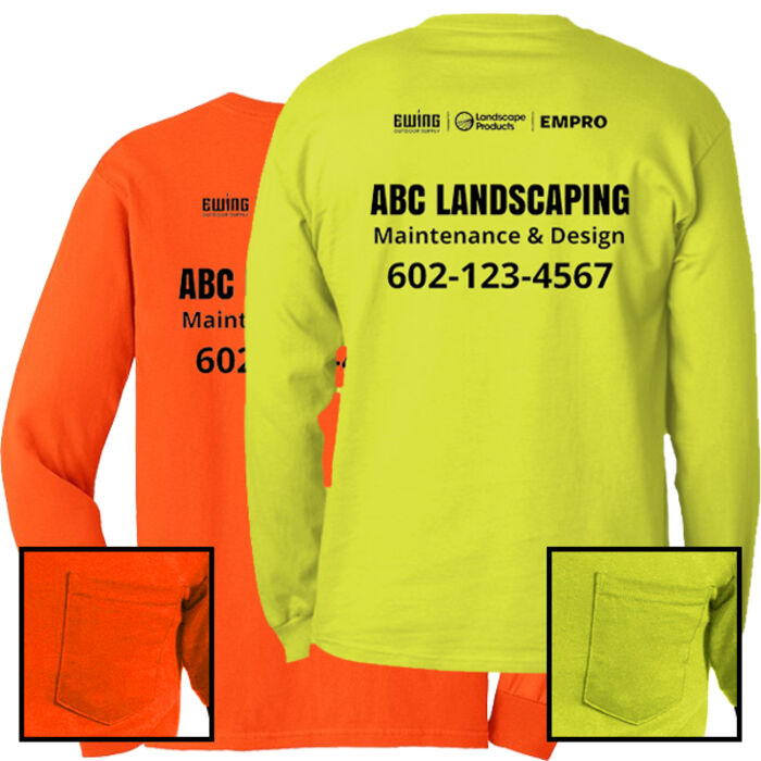 Safety Long sleeve w/ pocket  (Custom) Thumbnail