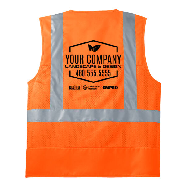 Mesh Back Safety Vest Orange Thumbnail