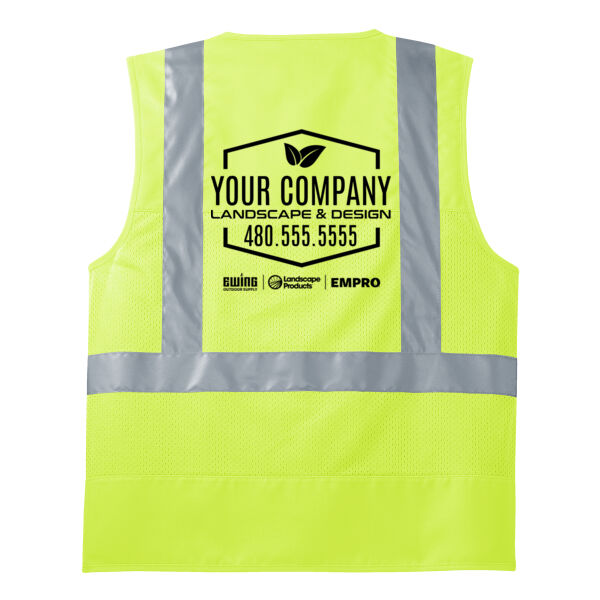 Mesh Back Safety Vest Green Thumbnail