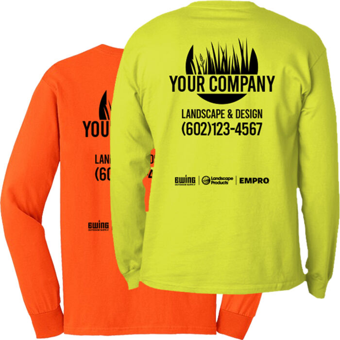 Customize Ewing Custom Shirt Program, Long Sleeve Landscaping Shirts