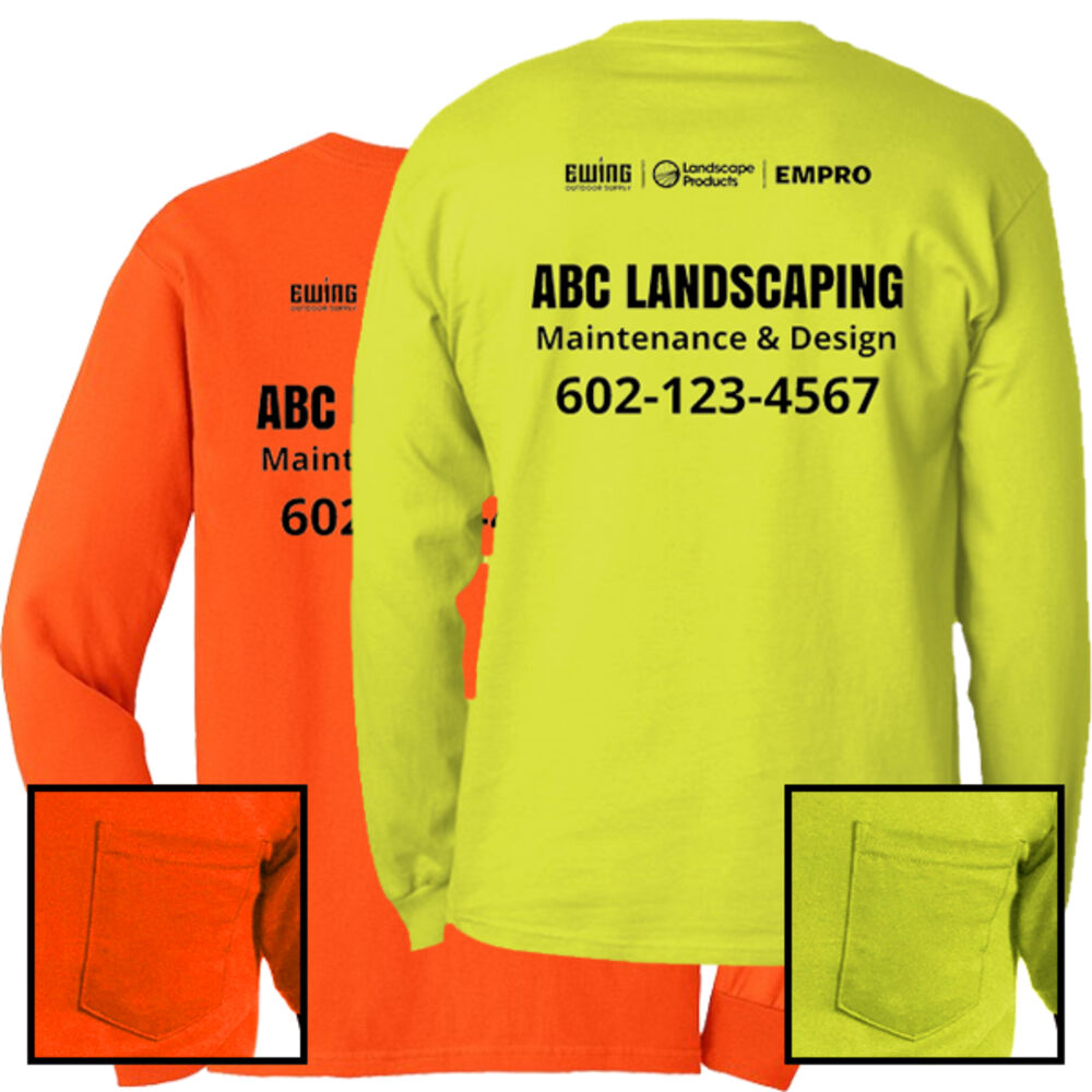 Safety Long sleeve w/ pocket  (Custom) Thumbnail